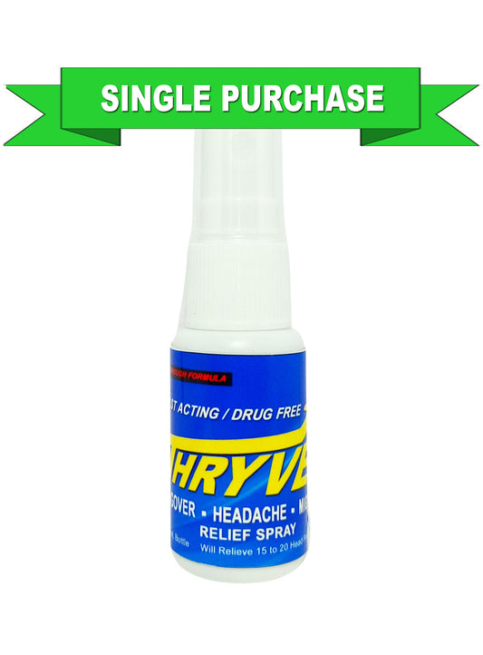 Thryve Spray l All Natural-Drug Free l Headache Relief l 10 Mins or Less l Single Purchase